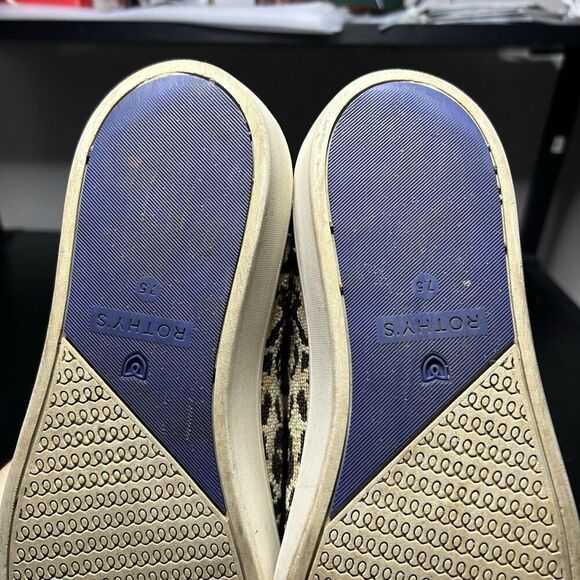 Rothy’s The Original SlipOn Sneaker Sahara Cat Leopard Cheetah Print W US 7.5 - Picture 7 of 10